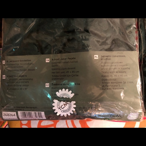 New 2 sets of 4 GREEN CLOTH  NAPKINS 8 TOTAL. - Picture 3 of 3